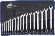 BGS 30302 Ringschl&uuml;ssel-Satz 17-teilig SW 8 bis 27 mm inkl. Tetron-Rolltasche