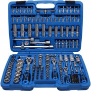 BGS Steckschl&uuml;ssel-Satz Sechskant 1/2" 3/8" 1/4" Ratsche Nuss Kasten 192-Teilig