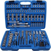 BGS Steckschl&uuml;ssel-Satz Sechskant 1/2" 3/8" 1/4" Ratsche Nuss Kasten 192-Teilig