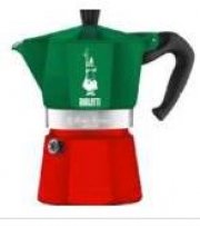 BIALETTI 5323 Moka Express Mondo Italia, Espressokocher, Gr&uuml;n/Rot f&uuml;r 39&euro; statt 48,99&euro;