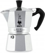 Bialetti - Moka Express: Moka-Kanne 3 Tassen (130 ml), Aluminium, Silber