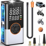 BIBURY 150 PSI Akku Luftkompressor mit Powerbank und LED-Taschenlampe