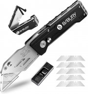 BIBURY Cuttermesser mit G&uuml;rtelclip und Safe-Locking-Design inkl. 15 SK5 Klingen