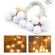 Bigzom Lichterkette mit Kugeln (2M, 10 Lichter) f&uuml;r 6,79&euro;
