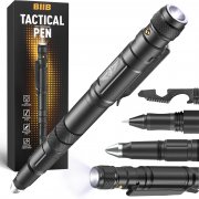 BIIB Tactical Pen Multitool mit LED Licht
