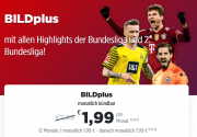 BILDplus Monatsabo inkl. 1. & 2. Bundesliga Highlights nach Abpfiff f&uuml;r 1,99&euro; statt 7,99&euro;