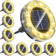 Biling 8er Pack LED Boden-Solarleuchten