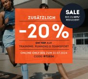 Bis 40% Rabatt auf ausgesuchte Sport Schuhe und Bekleidung + 20% Extra-Rabatt On Top bei SportScheck