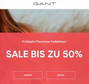 Bis 50% Rabatt bei GANT Fr&uuml;hjahr/Sommer Kollektion
