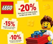Bis zu 20% auf LEGO - 10% ab 50 &euro;, 15% ab 100 &euro; und 20% ab 150 &euro; Einkaufswert!!