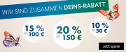 Bis zu 20% Rabatt auf fast alles im Galeria Kaufhof Shop