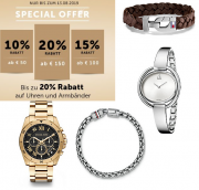Bis zu 20% Rabatt auf Uhren und Armb&auml;nder im Christ Shop