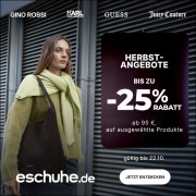 Bis zu 25% Rabatt auf &uuml;ber 48.900 ausgew&auml;hlte Schuhe und Taschen bei eSchuhe