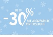 Bis zu -30% auf ausgew&auml;hlte Winterschuhe