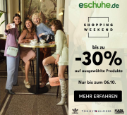 Bis zu 30% Rabatt auf ausgew&auml;hlte Herbstmodelle f&uuml;r Damen, Herren und Kinder bei eSchuhe