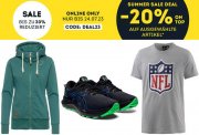 Bis zu 30% Rabatt im Summer Sale + 20% Extra-Rabatt auf Kleidung bei SportScheck