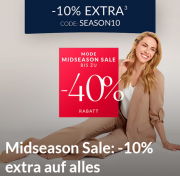 Bis zu 40% Rabatt auf Mode, Accessoires und Schuhe im Midseason Sale + 10% Extra-Rabatt bei HSE