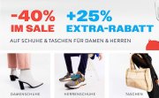 Bis zu 40% Rabatt auf Schuhe und Taschen f&uuml;r Damen und Herren + 25% Extra-Rabatt bei Mirapodo
