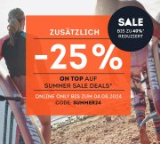 Bis zu 40% Rabatt auf Summer Sale Deals + 25% Extra-Rabatt On Top bei SportScheck