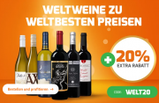 Bis zu 40% Rabatt auf Wein Angebote + 20% Extra-Rabatt On Top bei Weinvorteil