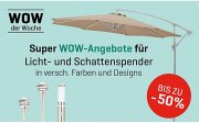 Bis zu -50% auf Licht und Schattenspender bei Yomonda