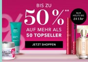 Bis zu -50% auf mehr als 50 Bestseller bei Douglas