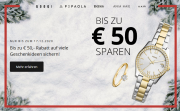 Bis zu 50 Euro Staffelrabatt auf ausgesuchte Uhren und Schmuck im Christ Shop
