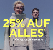 Bis zu 50% Rabatt auf ausgesuchte Styles + 25% Extra-Rabatt auf ALLES bei Tom Tailor