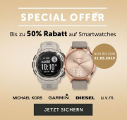 Bis zu 50% Rabatt auf ausgew&auml;hlte Smartwatches im Christ Shop