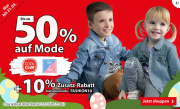 Bis zu 50% Rabatt auf Baby- und Kindermode + 10% Extra-Rabatt On Top im Spiele Max Shop
