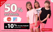 Bis zu 50% Rabatt auf Kinder- und Babymode + 10% Extra-Rabatt On Top im Spiele Max Shop