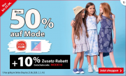 Bis zu 50% Rabatt auf Kinder- und Babymode + 10% Extra-Rabatt On Top im Spiele Max Shop