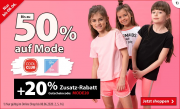 Bis zu 50% Rabatt auf Kinder- und Babymode + 20% Extra-Rabatt On Top im Spiele Max Shop