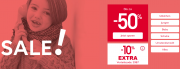 Bis zu 50% Rabatt auf Kindermode im Sale + 10% Extra-Rabatt On Top im Vertbaudet Shop