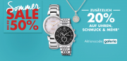 Bis zu 50% Rabatt auf Uhren, Schmuck, W&auml;sche uvm. + 20% Extra-Rabatt bei Galeria Karstadt Kaufhof