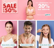 Bis zu 50% Rabatt auf W&auml;sche im Sommer Sale + 20% Extra-Rabatt im Galeria Karstadt Kaufhof Shop