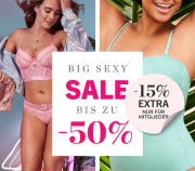 Bis zu 50% Rabatt im Big Sexy Sale + 15% Extra-Rabatt On Top bei Hunkem&ouml;ller
