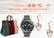 Bis zu 50% Rabatt im Fr&uuml;hlings-Sale + 20% Extra-Rabatt On Top bei Fossil