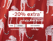 Bis zu 50% Rabatt im Sale + 20% Extra-Rabatt On Top auf alle reduzierte Artikel im s.Oliver Shop