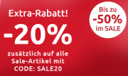 Bis zu 50% Rabatt im Sale + 20% Extra-Rabatt On Top auf alle Sale-Artikel bei Bonprix