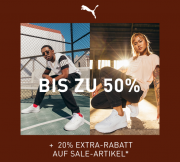 Bis zu 50% Rabatt im Sale + 20% Extra-Rabatt On Top auf alles im Sale bei Puma
