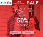 Bis zu 50% Rabatt im Sale + 20% Extra-Rabatt On Top bei Jeans Fritz