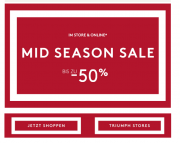 bis zu 50% Rabatt &ndash; Mid Season Sale bei Triumph