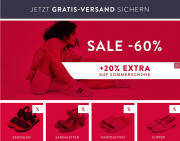 Bis zu 60% Rabatt auf alle Sommerschuhe f&uuml;r Damen und Herren + 20% Extra-Rabatt On Top bei Mirapodo