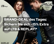 Bis zu 60% Rabatt auf LTB u. Replay + nur heute 15% Extra-Rabatt bei Dress For Less