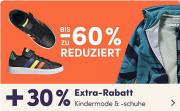 Bis zu 60% Rabatt auf Mode und Schuhe f&uuml;r Kids + 30% Extra-Rabatt On Top bei MyToys