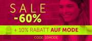 Bis zu 60% Rabatt auf &uuml;ber 26.500 Artikel im Mode Sale + 10% Extra-Rabatt On Top im Mirapodo Shop
