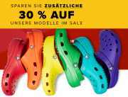 Bis zu 60% Rabatt im Sale + 30% Extra-Rabatt On Top bei Crocs