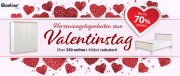 Bis zu -70% im Online M&ouml;belsale zum Valentinstag bei D&auml;nisches Bettenlager