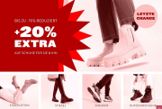 Bis zu 70% Rabatt auf Schuhe f&uuml;r Damen und Herren + 20% Extra-Rabatt On Top bei Mirapodo